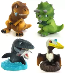 【中古】トレーディングフィギュア 全4種セット 「こっちむいてFig. ジュラシック・ワールド」