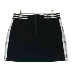 サイズ：2 NEW BALANCE GOLF ニューバランス  裏起毛 ストレッチスカート サイドロゴ  ブラック系 [240101504779] ゴルフウェア レディース ストスト