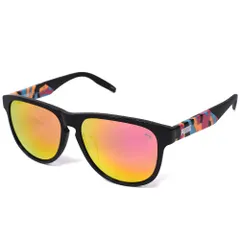 PUMA プーマ PU0229SA 003 57 サングラス アジアンフィット メガネ 眼鏡 UVカット 紫外線カット メンズ レディース ピンク ミラー ブラックのサムネイル