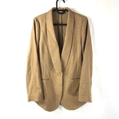 ナイン NINE ジャケット 長袖 フェイクポケット スリット ブラウン系 0サイズ 893274のサムネイル