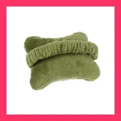 【スタッフおすすめ！】マウス用リストレスト 2点セット パソコン手首クッション 移動可能 快適 柔らかいミニハンドレスト 腕置き 可動式リストバンド かわいい 伸縮性 女性のヘアバンド 長さ8cm 手首に巻く（アーミーグリーン）