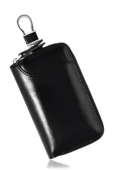 【色: ブラック】メンズ キーケース 収納スペースの多いキーホルダー [Cala