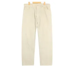 00年代 USA製 Levi's リーバイス 501 カラーデニムパンツ アイボリー (メンズ W36 L32) 中古 古着 A2113
