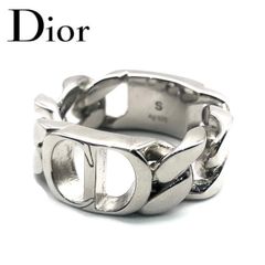 DIOR ディオール チェーンリンク リング オブリーク シルバー 925 Sサイズ