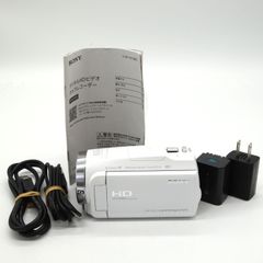 ■ほぼ新品■ SONY(ソニー) ビデオカメラ Handycam HDR-CX680 ホワイト 内蔵メモリー64GB 光学ズーム30倍 HDR-CX680 W