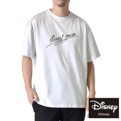 ミッキーマウス 半袖Tシャツ 《6-1ホワイト》新品 未使用 正規品 メンズ ディスニー tシャツ 綿 ワイド ビッグT バックプリント Mickey Mouse【C5Z】【メール便2】ファッション メンズ M L XL 夏