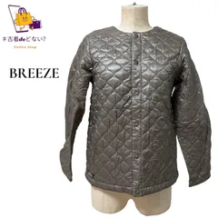 【BREEZE】ブリーズ キルティングジャケット 150 中綿 ブルゾン ジャンパー 薄手 軽量 ブラウン 茶色 キッズ ジュニア