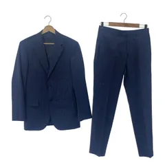 UNITED ARROWS / ユナイテッドアローズ | A day in the life / ストライプ モヘヤ混 ウール スーツ セットアップ / 3B テーラードジャケット / スラックス パンツ | 44 | ネイビー | メンズ