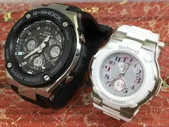恋人たちのGショックペア G-SHOCK BABY-G ペアウォッチ  カシオ 2本セット 電波ソーラー GST-W300-1AJF BGA-1100GR-7BJF ラッピング無料 