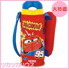 【大特価】サーモス 水筒 真空断熱ストローボトル 400ml カーズ レッド 保冷専用 FHL-403FDS R