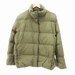 m*˚様 ユニクロ　パウダーソフトダウンジャケット　オリーブ　XL UNIQLO - ユニクロ パウダーソフトダウンジャケット オリーブ XL