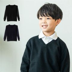 【新品未使用】カシミヤ 100％ セーター ブラック ネイビー 子供 Vネック 120 130 140 150cm プレゼント キッズ カシミヤ100% カシミア ニット スクールニット トップス 子供服 子ども服 男の子 女の子 秋冬 防寒 寒さ対策