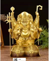 【修縁堂】古美術品 16CM 三面 塗り絵です 大黒天 修縁堂】古美術品 16CM 三面 塗り絵です 大黒天 修縁堂】古美術