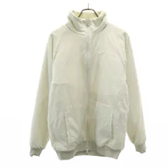 ナイキ スウッシュロゴ リバーシブル ジャケット S ホワイト NIKE ボア メンズ