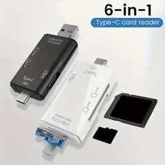 No.181 2in1 多機能カードリーダー USB-A / Type-C OTG対応 SD/microSD