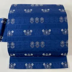 お値下げ中！〔新品〕夏帯　名古屋帯 波模様 青色 お値下げ中！〔新品〕夏帯 名古屋帯 波模様 青色 2025年最新】