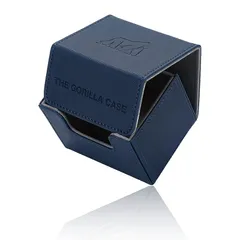 THE GORILLA CASE デッキケース トレカケース PUレザー マグネット開閉式 横入れ (ネイビーブルー) 1