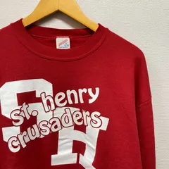 古着　XL　ジャージーズ　JERZEES　90'S　made in USA ビンテージ スウェット　クルーネック　赤