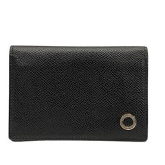 BVLGARI ブルガリ ブルガリ・ブルガリ マン 30400 カードケース パスケース 名刺入れ コンパクト ロゴ レザー ブラック