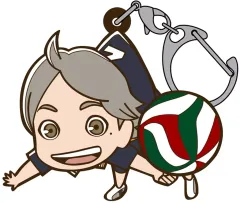 【中古】キーホルダー 菅原孝支 つままれ ユニフォームVer. 「ハイキュー!!」