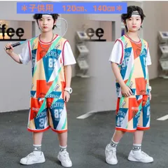 お値下げ‼︎ キッズ　ダンス　バスケ　トレーニングウェア　120㎝　140㎝　上下セット　セットアップ　スポーツウェア