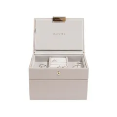 Color:グレージュ STACKERS LONDON Mini ジュエス 2-SET グレージュ/スタッカーズ TAUPE Mini Jewelry Box 2-SET