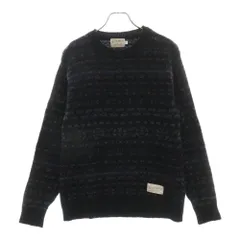 NEIGHBORHOOD (ネイバーフッド) 13AW INVERALLAN インバーアラン 雪柄 ウールクルーネックニットセーター ネイビー 132ITIVN-KNH01のサムネイル
