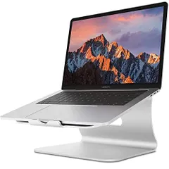Silver 2 Bestandノートパソコンスタンド 対応 Macbook Air Pro/富士通11 '' -16 ''PCスタンド - (シルバー)