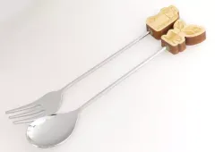 【中古】カトラリー EXILE TETSUYA HAPPYスプーン＆シトくんフォーク AMAZING COFFEEグッズ