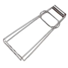 [HYmish]蒸し物用トング 茶碗蒸し 鍋つかみ キッチン用品 調理器具 グリドルパン ステンレス キャンプ アウトドア Mサイズ [M]