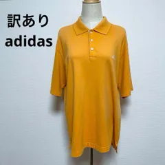 訳あり adidas アディダス ポロシャツ L オレンジ ゴルフ
