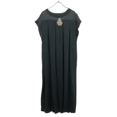 mina perhonen ミナペルホネン 25SS viileä リネンシルクカットソードレスワンピース ads8979 ブルーグリーン系 38のサムネイル