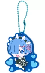 【中古】雑貨 レムB ラバーマスコット 「ガシャポンくじ Re：ゼロから始める異世界生活 レム＆ラム あそーと8」 B賞