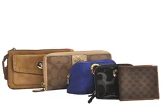 COACH コーチ セリーヌ 二つ折り長財布 ポーチ コインケース ピーブイシー レザー 5セット 5170M