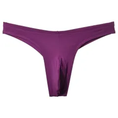 Tバック メンズ 下着 ビキニ セクシー 下着 シンプル 立体感 伸縮性 彼氏 ギフト 旦那 おしゃれ ビキニ XL パープル