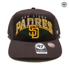 '47 HITCH SAN DIEGO PADRES SNAPBACK CAP【BROWN】 (フォーティーセブン 帽子 通販 メンズ レディース 男 女 兼用 キャップ スナップバック ベースボールキャップ MLB ロゴ サンディエゴ パドレス SD)