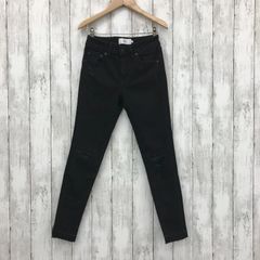【AZUL by moussy】アズールバイマウジー リペアデニムスキニー XSサイズ