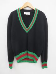 GUCCI グッチ 447208 シェリー Vネックニット　S