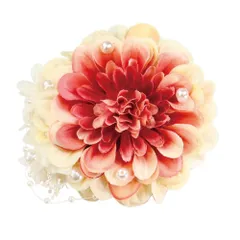 【人気商品】入学式 フォーマル 2WAY 卒業式 ピン クリップ ブローチ 結婚式 あじさい カスミ草 コサージュ ハレの日の特別なシーンに ダリア 日本製 [クレインズコレクション]