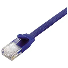 エレコム LANケーブル CAT6A Gigabit フラット 3m ブルーメタリック 【PlayStation 4 対応】 LD-GFA/BM3 （1点）