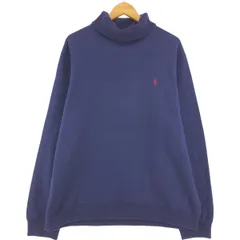 古着 ラルフローレン Ralph Lauren POLO by Ralph Lauren タートルネック ワンポイントロゴスウェットシャツ トレーナー/eaa501431
