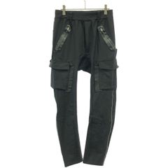 FranCisT_MOR.K.S フランシストモークス レザーコンビネーション ストレッチスキニーカーゴパンツ MB2912 ブラック 2