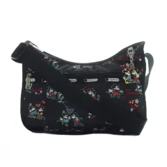 レスポートサック LesportSAC ×ディズニー ショルダーバッグ 海外限定 ミッキー&ミニー チャーム 黒 ブラック /RI ■OS
