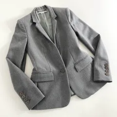 37g6 《美品》 STELLA McCARTNEY ステラマッカートニー テーラードジャケット ブレザー  ビジネス フォーマル 34 グレー ウールのサムネイル