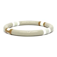 【名東】エルメス バングル Hエキップ グレージュ系 S アクセサリー 小物