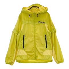 サイズ：2 DANCE WITH DRAGON ダンスウィズドラゴン  2WAY 裏メッシュ ジップパーカー スパンコール イエロー系 [240101477011] ゴルフウェア レディース ストスト サイズ：2 DANCE WITH DRAGON ダンスウィズドラゴン 2WAY 裏