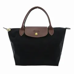 ロンシャン LONGCHAMP ル プリアージュ オリジナル S トップハンドル ハンドバッグ レザー ナイロン 黒 ブラック L1621089001 /JS