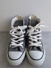 美品 レディース コンバース ハイカット スニーカー グレー 23.5cm CONVERSE