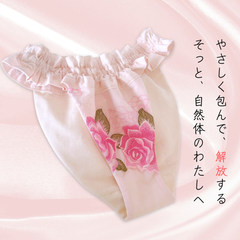 rose*国産綿100%生地*ルナふんどしパンツ*handmade*ブラセット*ストレスフリー*ハンドメイド*プレゼント*ショーツ