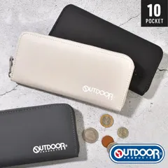 長財布 OUTDOOR PRODUCTS アウトドア プロダクツ メンズ レディース シンプルロゴ財布 ブランド ラウンドファスナー 高校生 中学生 大学生 無地 シンプル おしゃれ アウトドア ウォレット 小銭入れのサムネイル